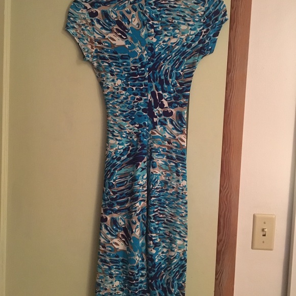 Cache faux wrap bodycon dress XS - Picture 3 of 4